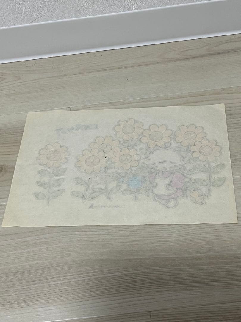 昭和レトロ　1976年　サンリオ タイニーポエム　アイロンプリント　レア　希少