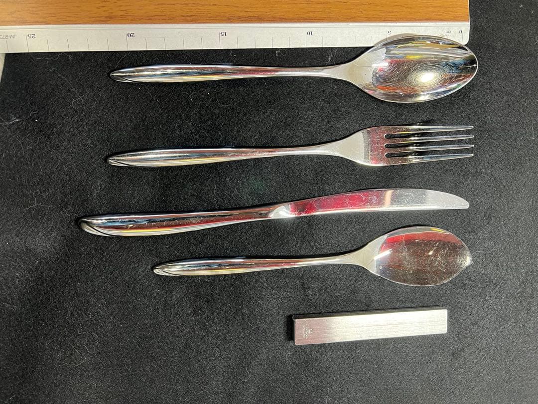 Noritake ノリタケ LuckyWoodステンレス カトラリーセット③