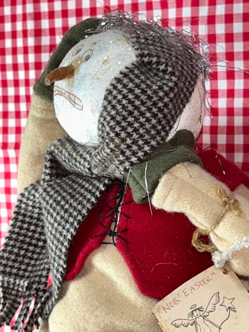 アメリカの作家Sew be it ソービーイットスノーマンカントリードール