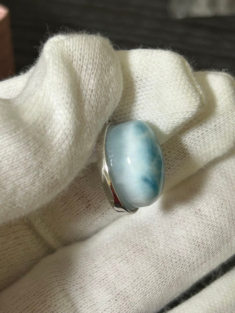 ラリマー オーバルペンダントトップ