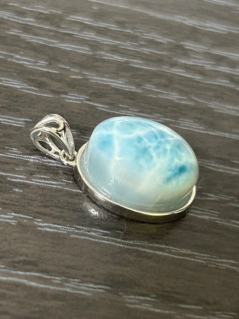 ラリマー オーバルペンダントトップ