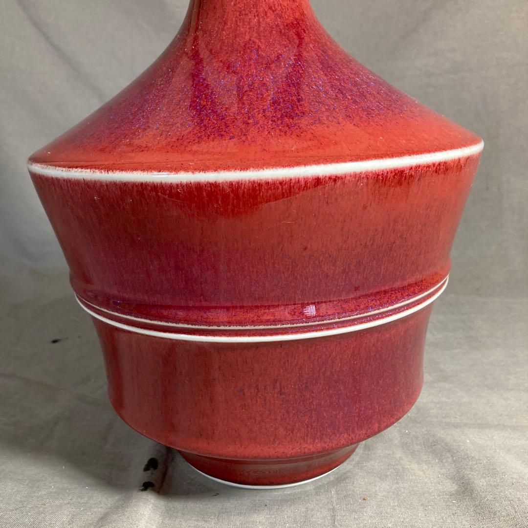 【tenzanさん専用】日本の名窯　日展陶芸作家　均窯　中島均作　辰砂釉　大花瓶