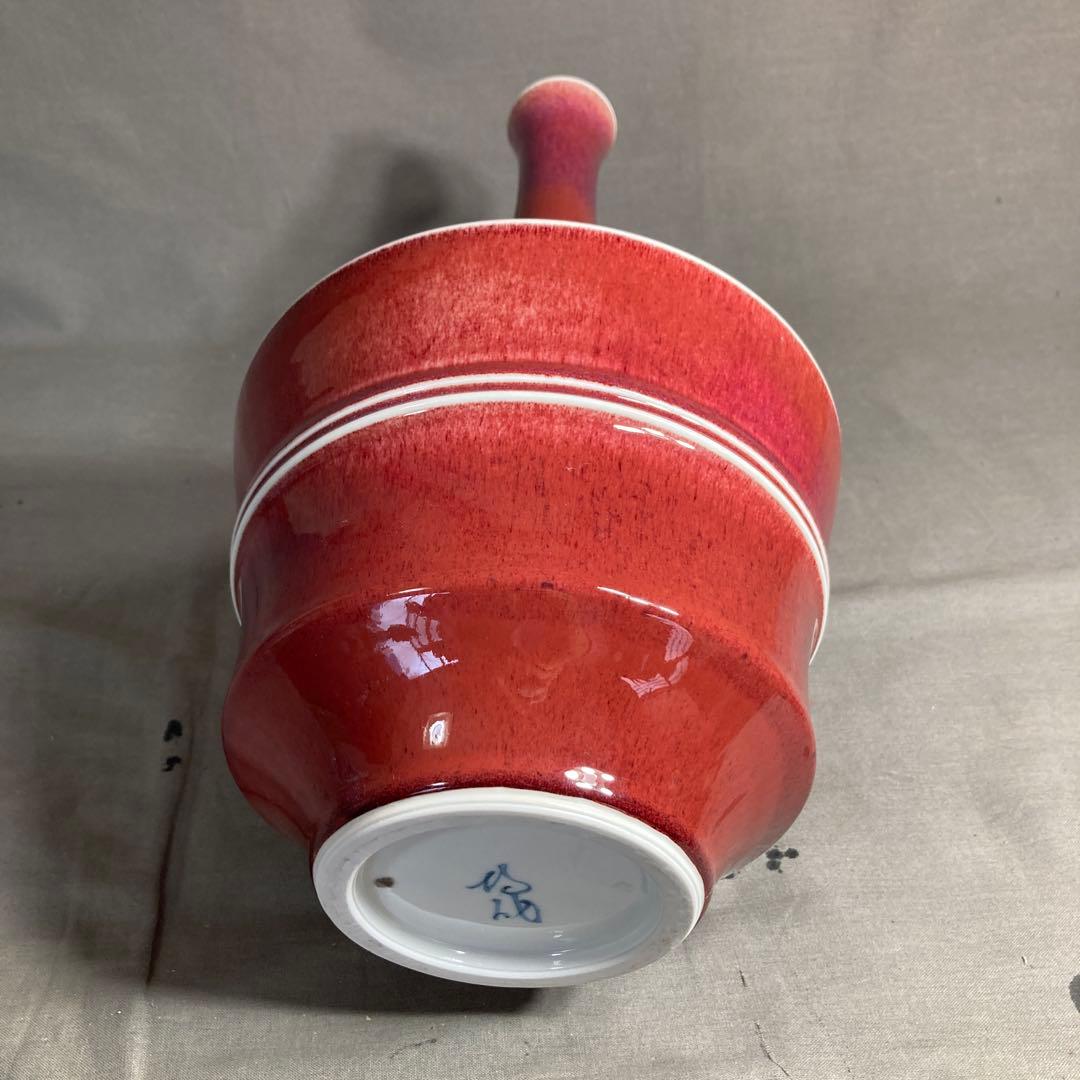 【tenzanさん専用】日本の名窯　日展陶芸作家　均窯　中島均作　辰砂釉　大花瓶