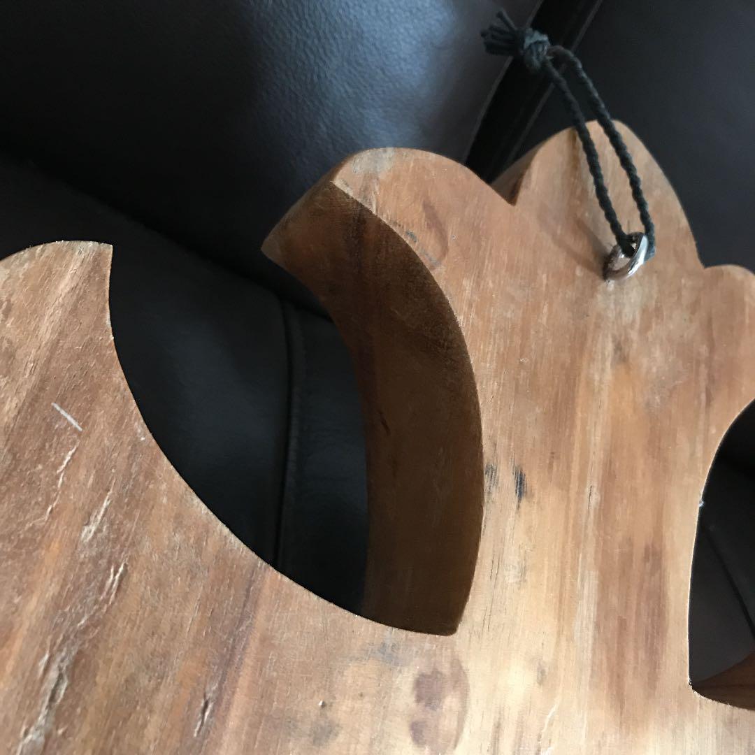 木彫りの壁掛け【匿名配送】