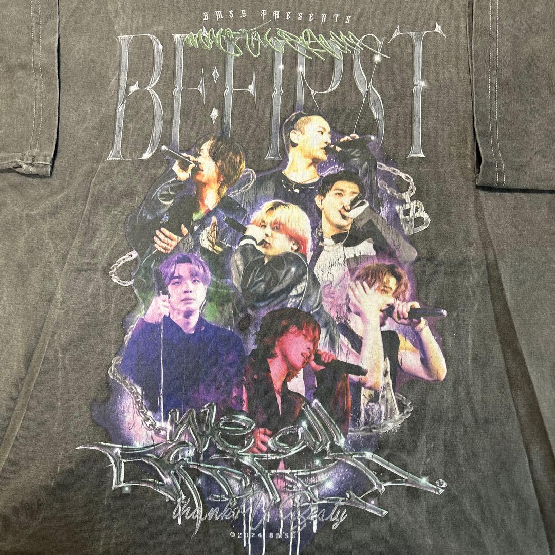 BE:FIRST グラフィックTシャツ ダークグレー