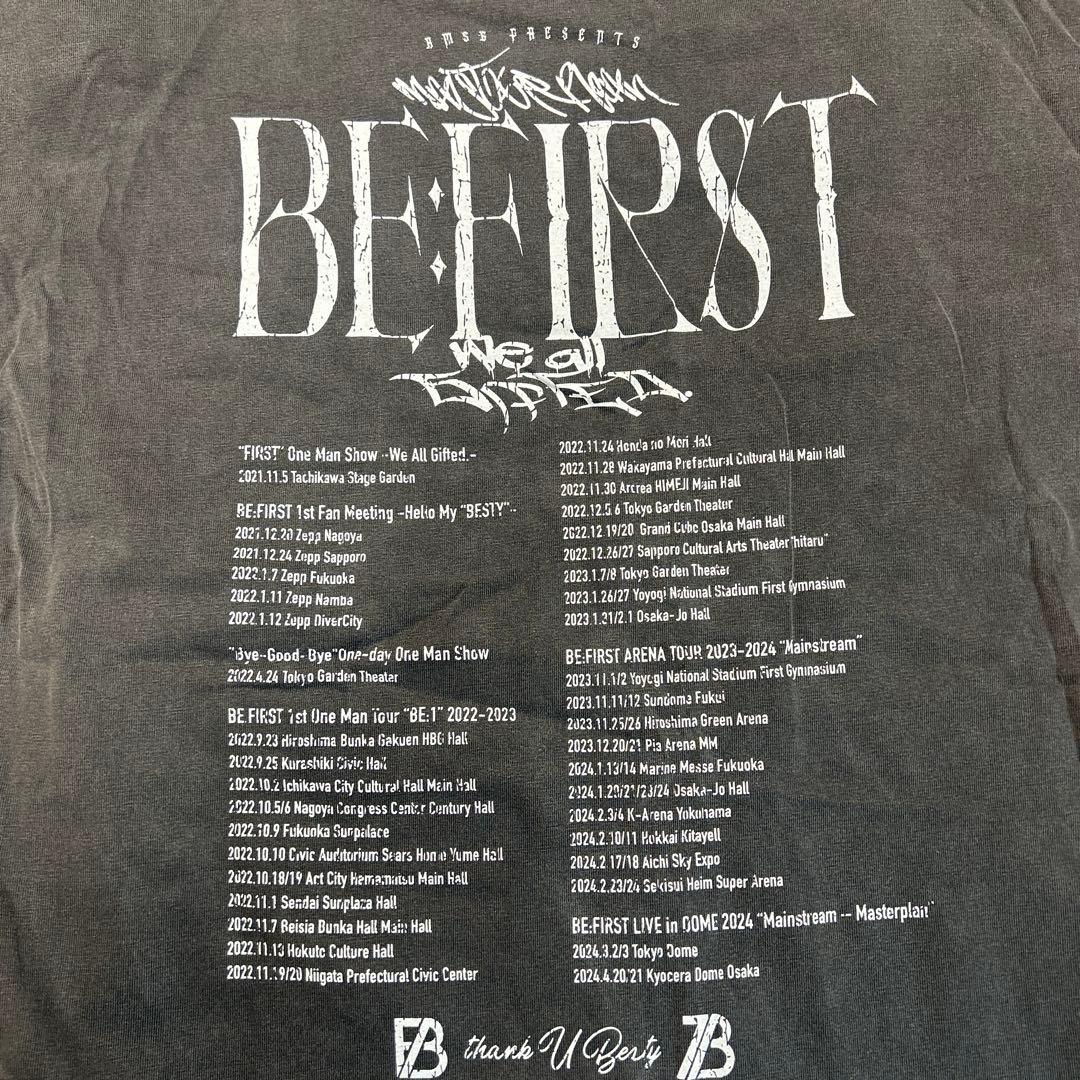 BE:FIRST グラフィックTシャツ ダークグレー