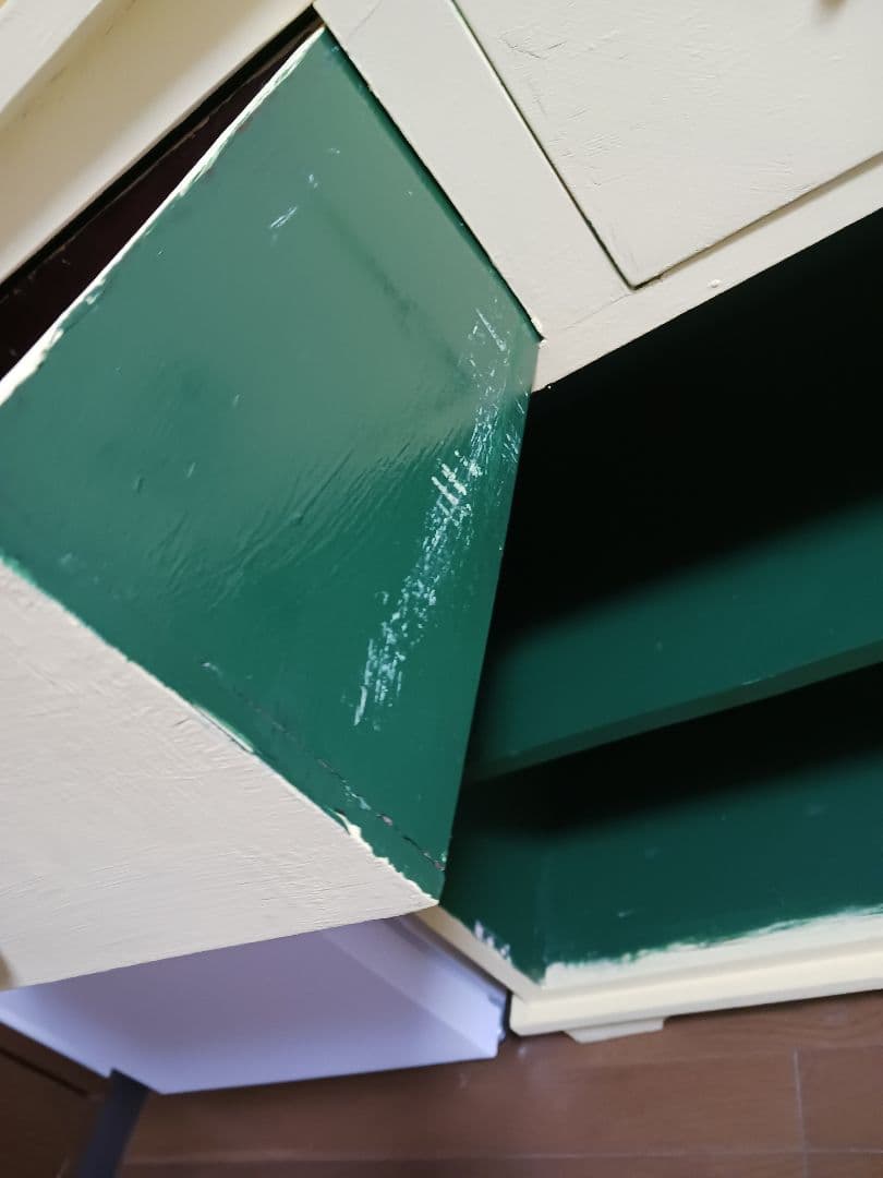 アンティーク調 食器棚 カップボード 収納棚 マホガニー 引き出し ２杯