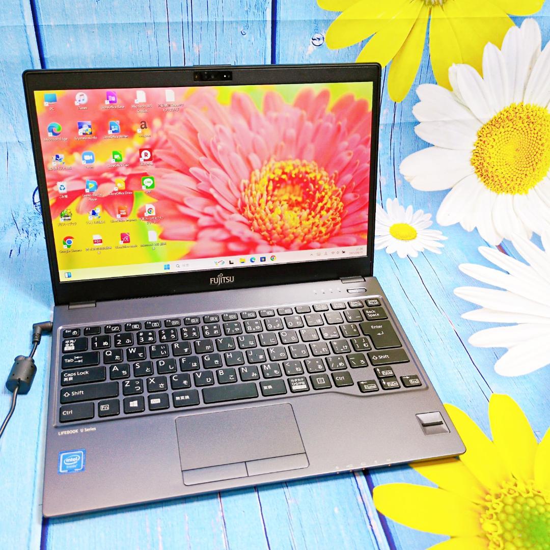 超薄型軽量✨新品SSD・新品メモリ8GB快速！Windows11黒ノートパソコン