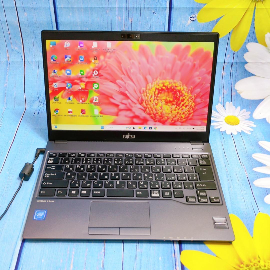 超薄型軽量✨新品SSD・新品メモリ8GB快速！Windows11黒ノートパソコン