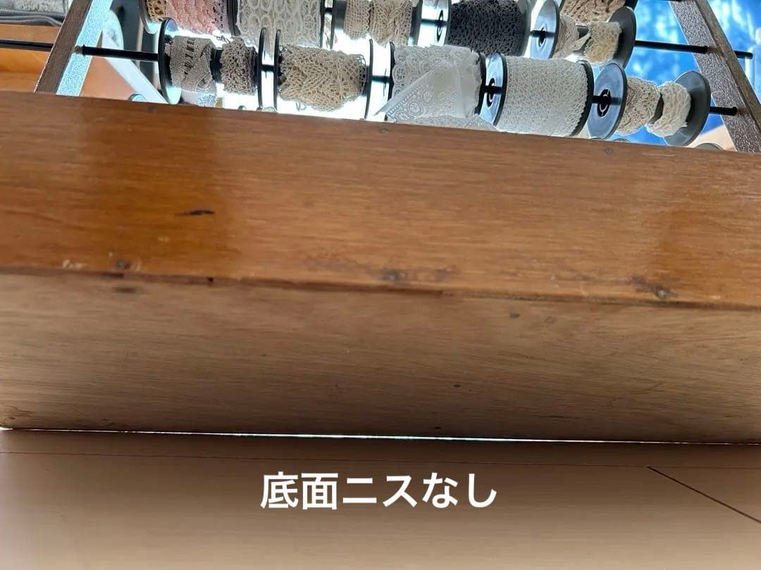 おぱぴん 【木製糸巻きラック】レース30個付き♪ウッドシェルフ