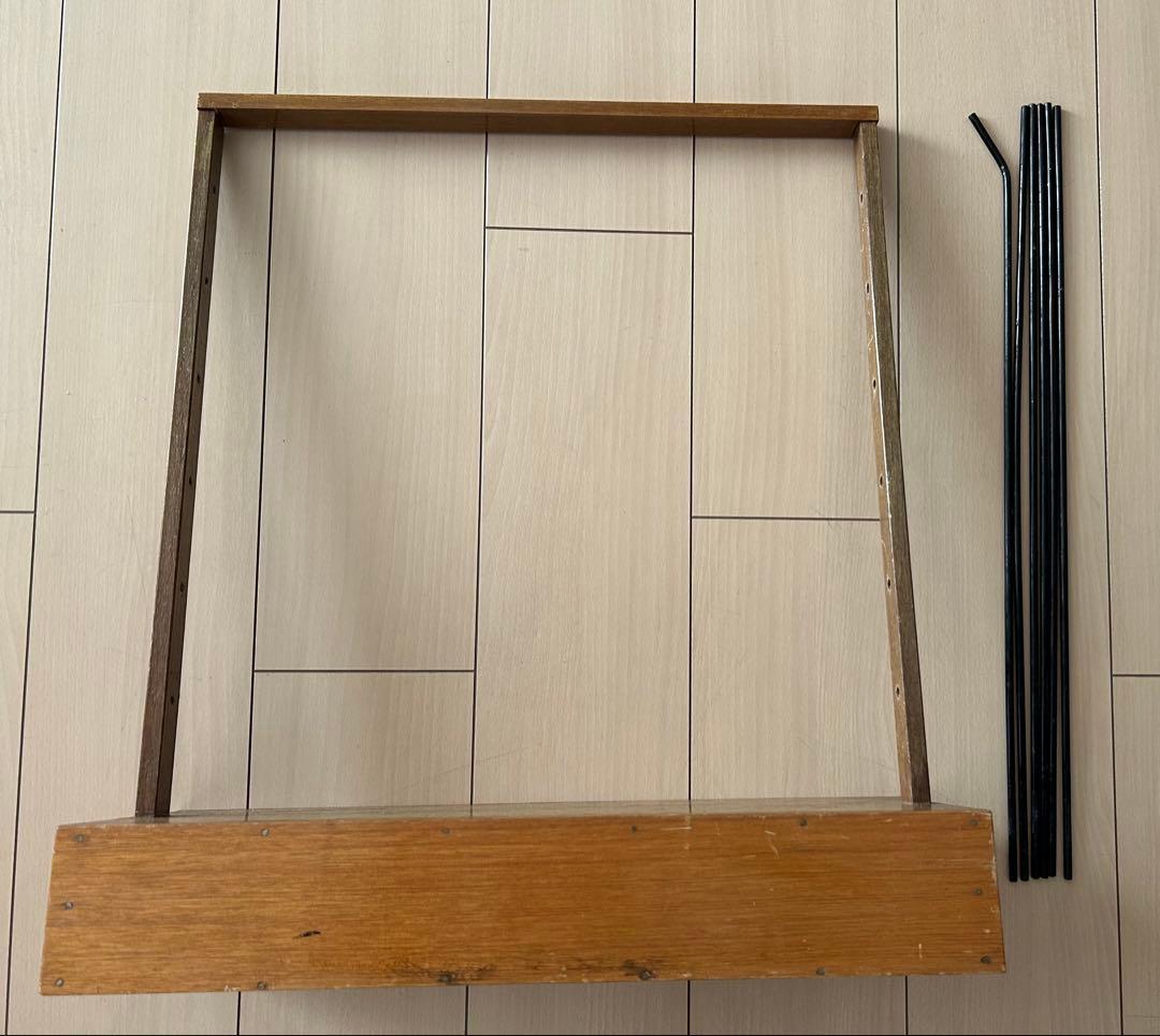 おぱぴん 【木製糸巻きラック】レース30個付き♪ウッドシェルフ