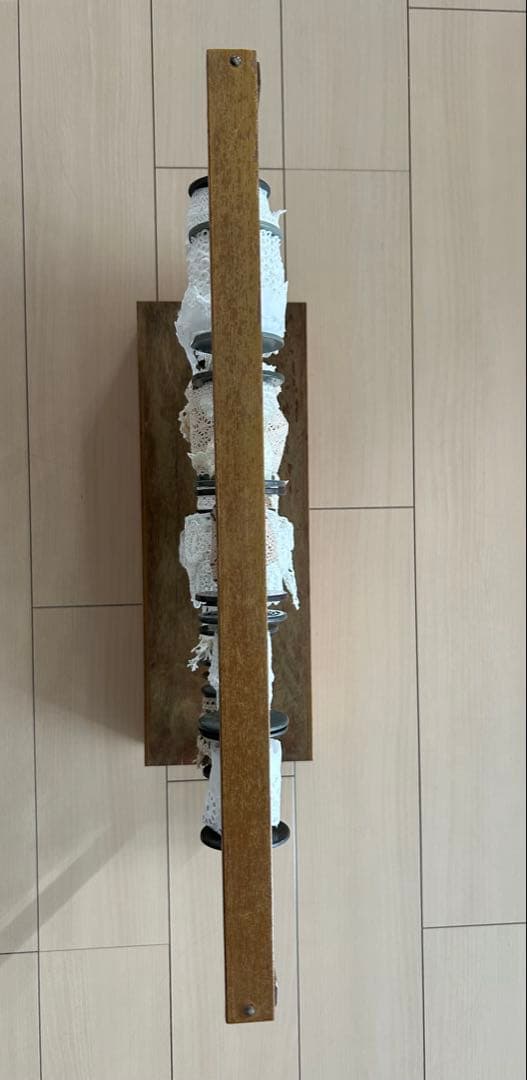 おぱぴん 【木製糸巻きラック】レース30個付き♪ウッドシェルフ