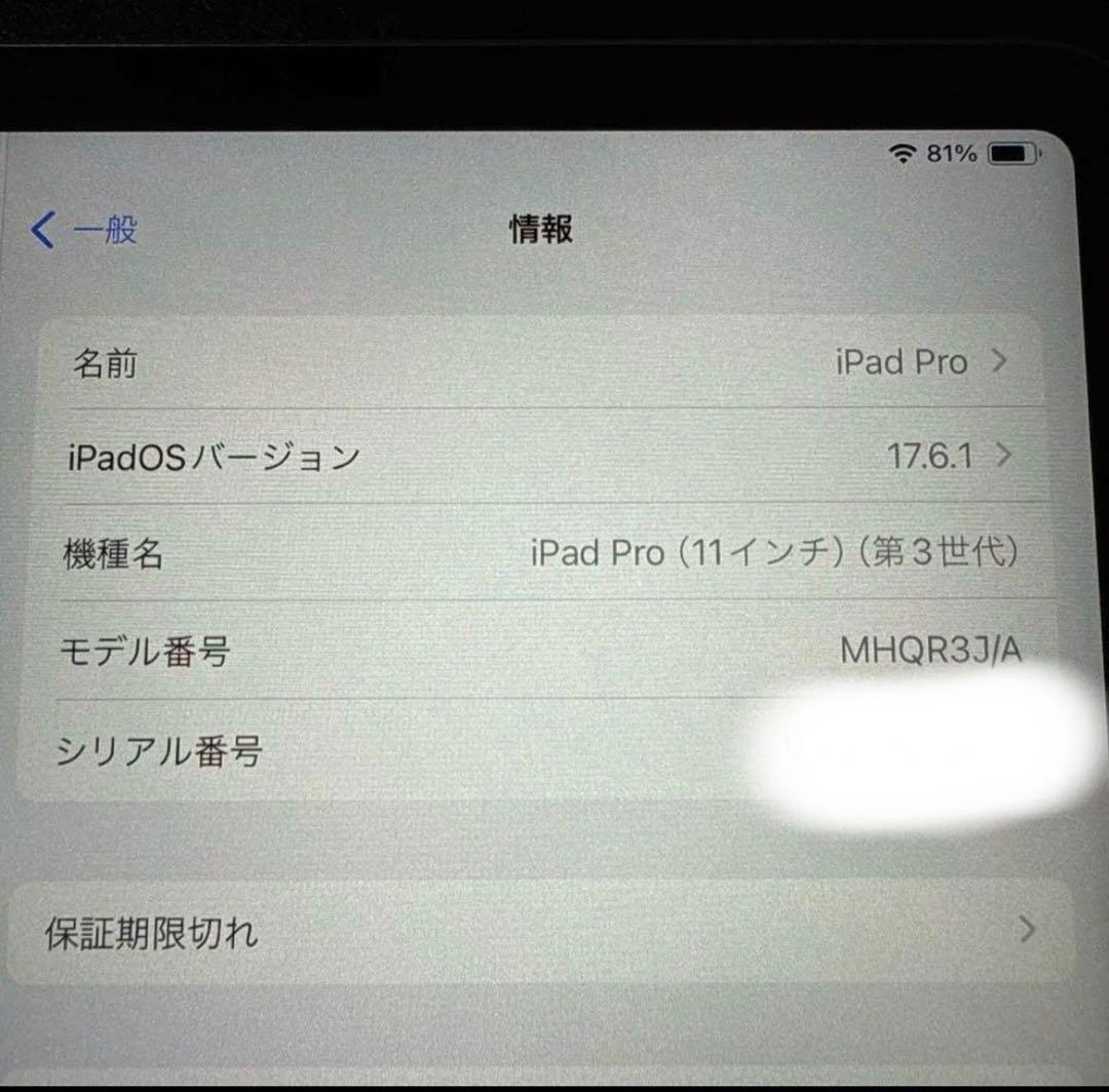 iPad Pro (第3世代) 11インチ 128GB