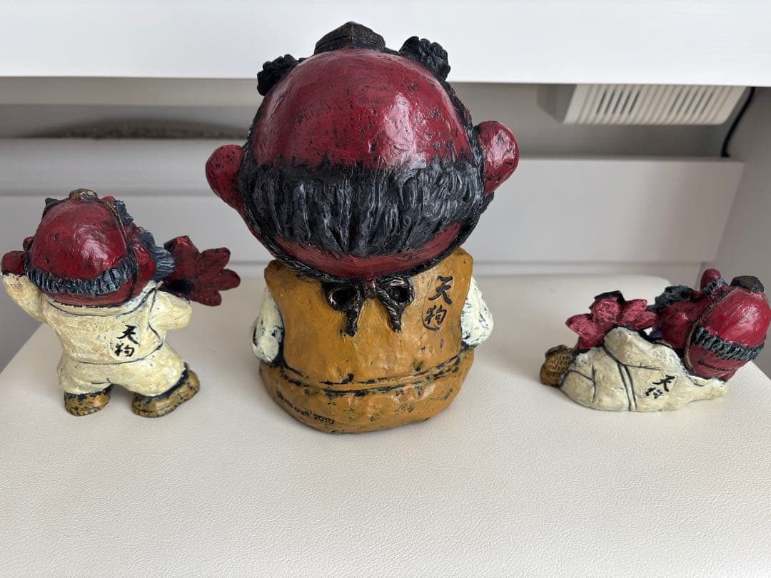 セトクラフト(瀬戸クラフト) 天狗　置物　3体セット