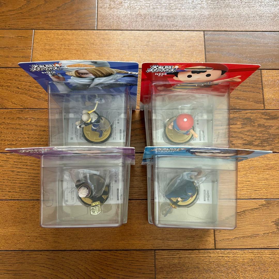 大乱闘スマッシュブラザーズ　amiibo　アミーボ　シーク　ネス　ルフレ　マルス