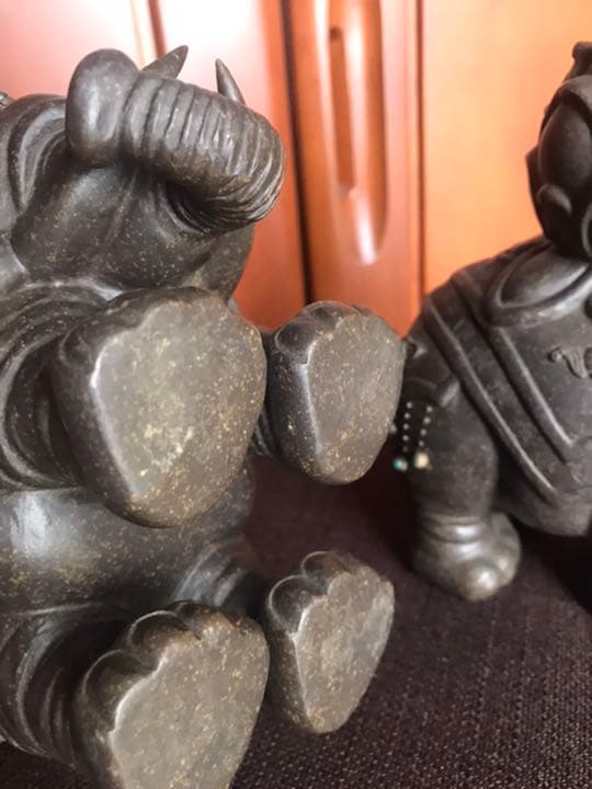 置物(幸福象さん婦夫)