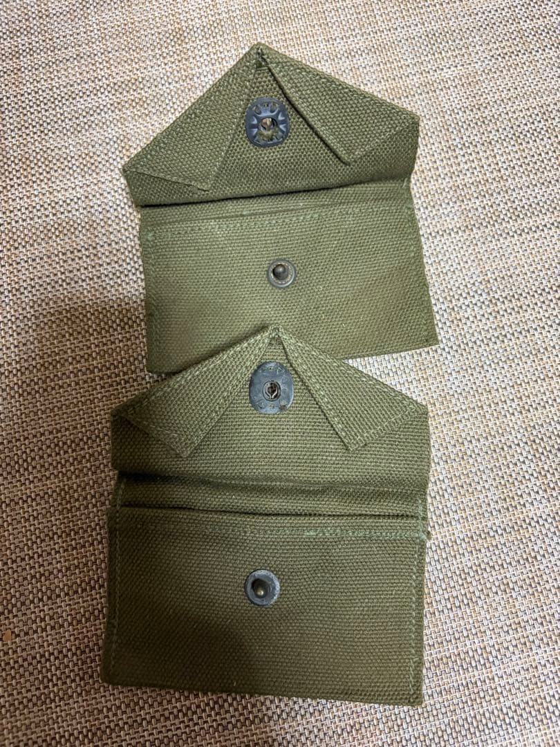 U.S.刻印オリーブドラブポーチ2個セット1944