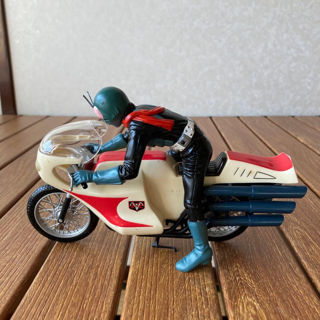 TS70 仮面ライダー 旧1号 旧サイクロン号 フィギュア 1999年製 当時物