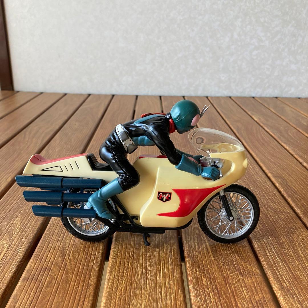 TS70 仮面ライダー 旧1号 旧サイクロン号 フィギュア 1999年製 当時物