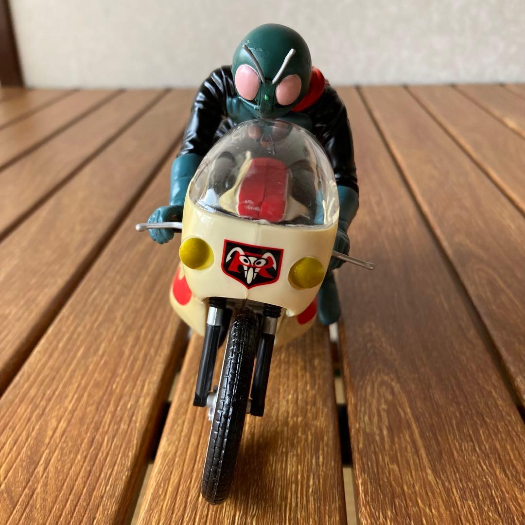 TS70 仮面ライダー 旧1号 旧サイクロン号 フィギュア 1999年製 当時物