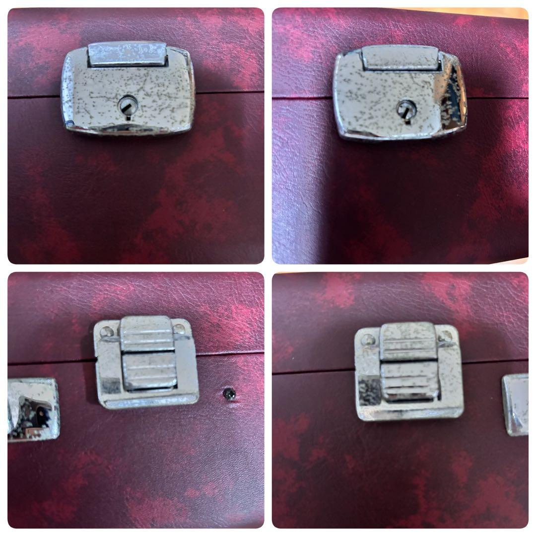 長唄三味線　中棹　紫檀　正寸　丸打胴　本皮　皮破れなし