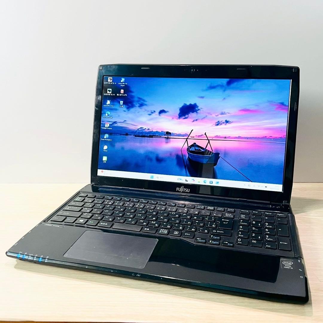 サクサク動作❤️Win11 SSD ノートパソコン ブルーレイ テンキー 8GB