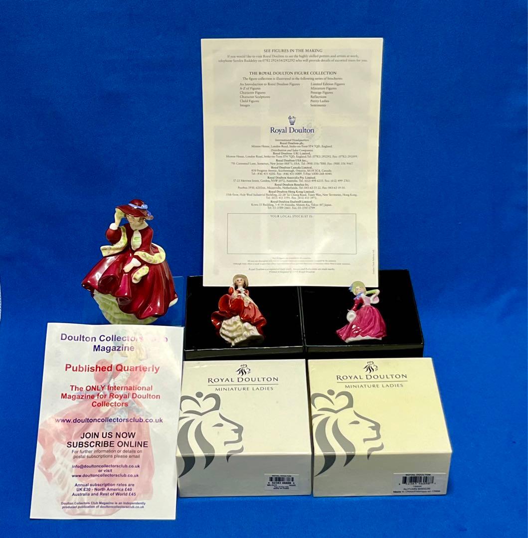 レア☆ ミニチュアLadies3点☆リーフレット2点箱付