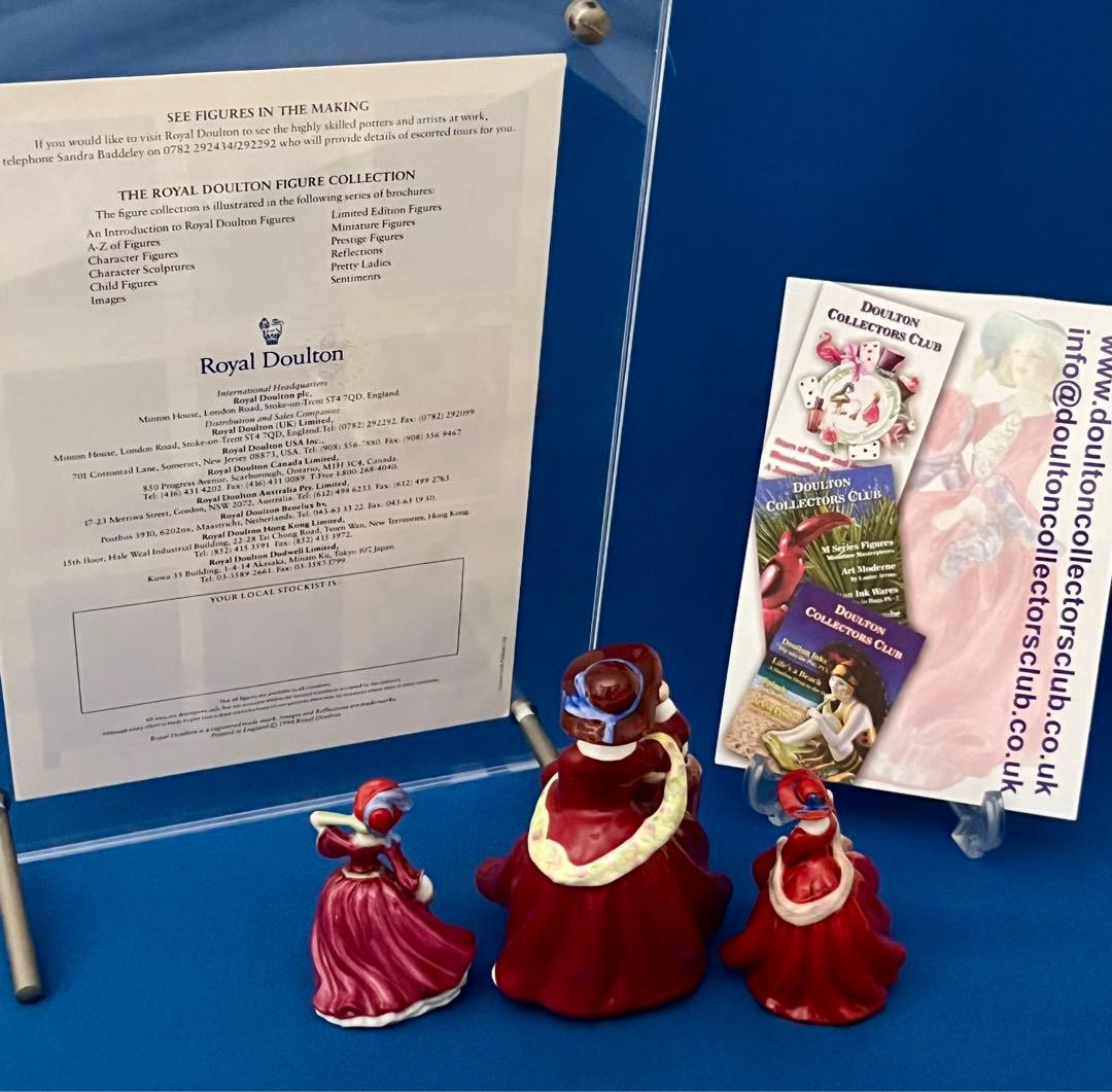 レア☆ ミニチュアLadies3点☆リーフレット2点箱付