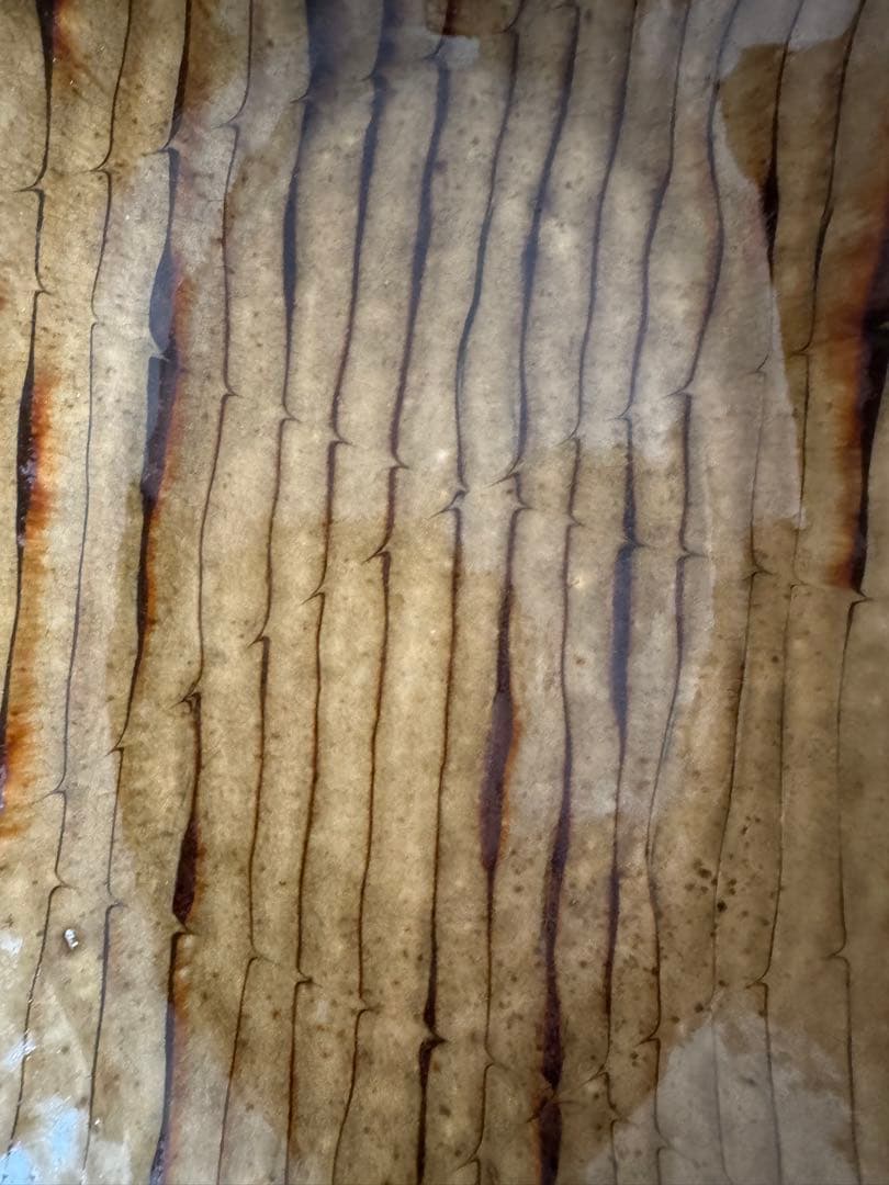 お値下げ　柴田雅章　丹波雅章　飴釉スリップウェア楕円皿