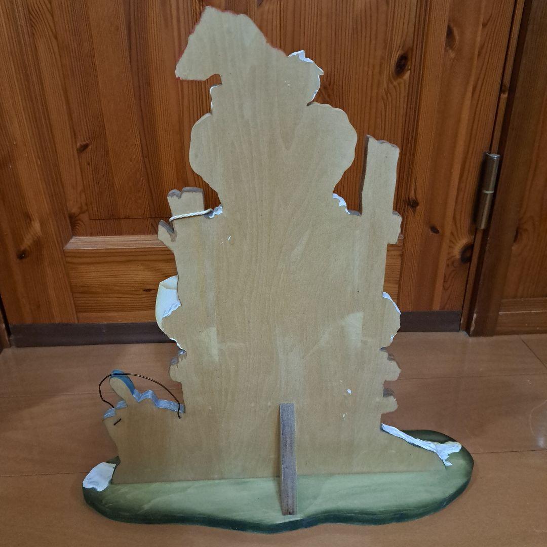 トールペイント作品　サンタ帽のクマの置物