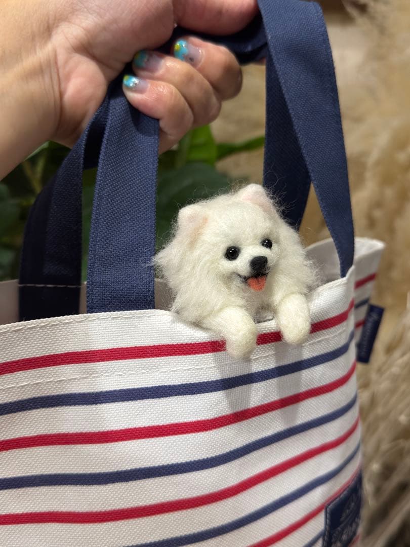 クリップペット　ポメラニアン　うちの子　ポメ　犬　羊毛フェルト