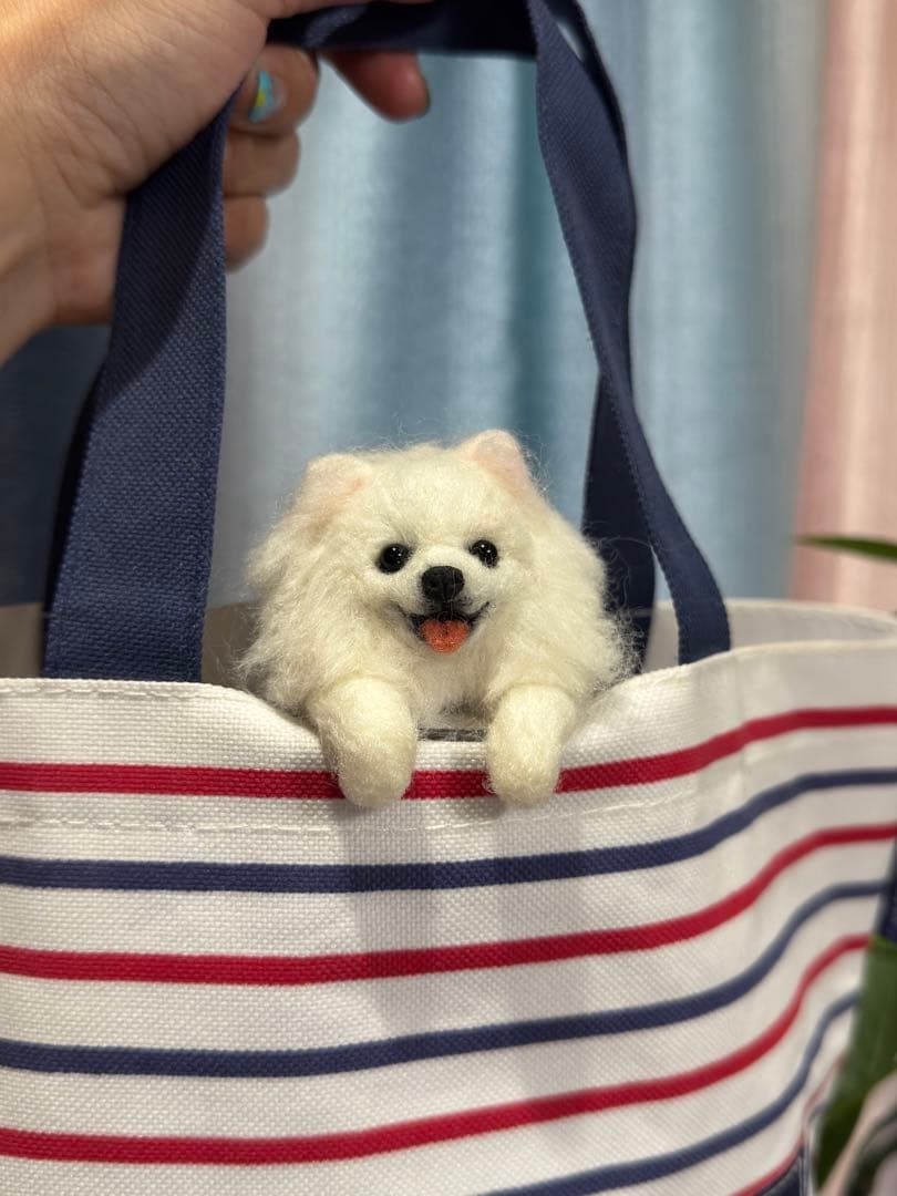 クリップペット　ポメラニアン　うちの子　ポメ　犬　羊毛フェルト