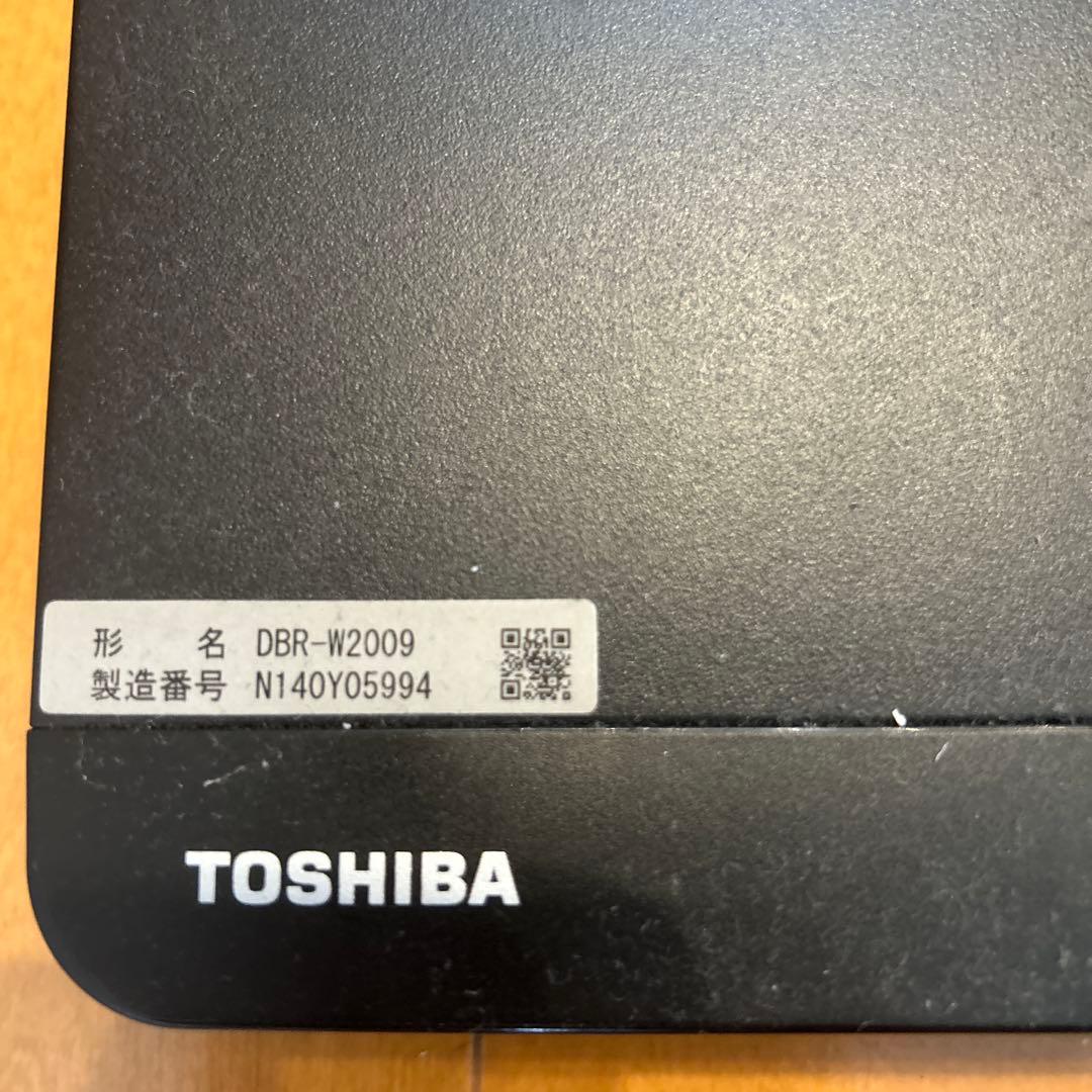 TOSHIBA レコーダー　DBR-W2009 2020年製