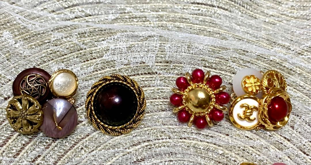 ハンドメイドピアス＊ボタンアクセサリー②