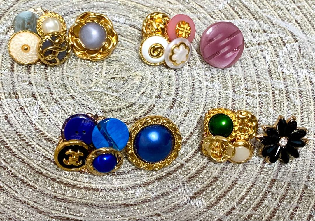 ハンドメイドピアス＊ボタンアクセサリー②