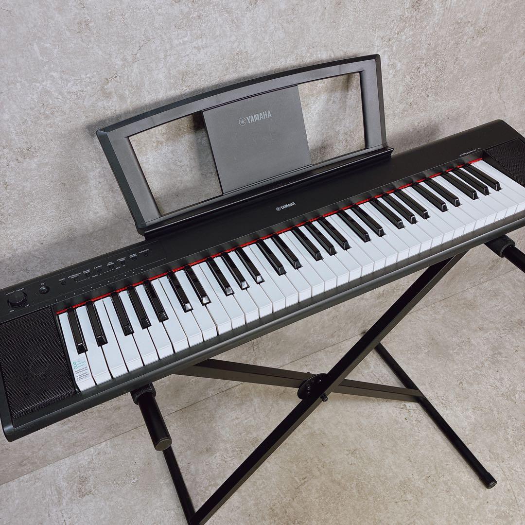 美品 YAMAHA ヤマハ 電子キーボード NP-11 スタンド ケース セット