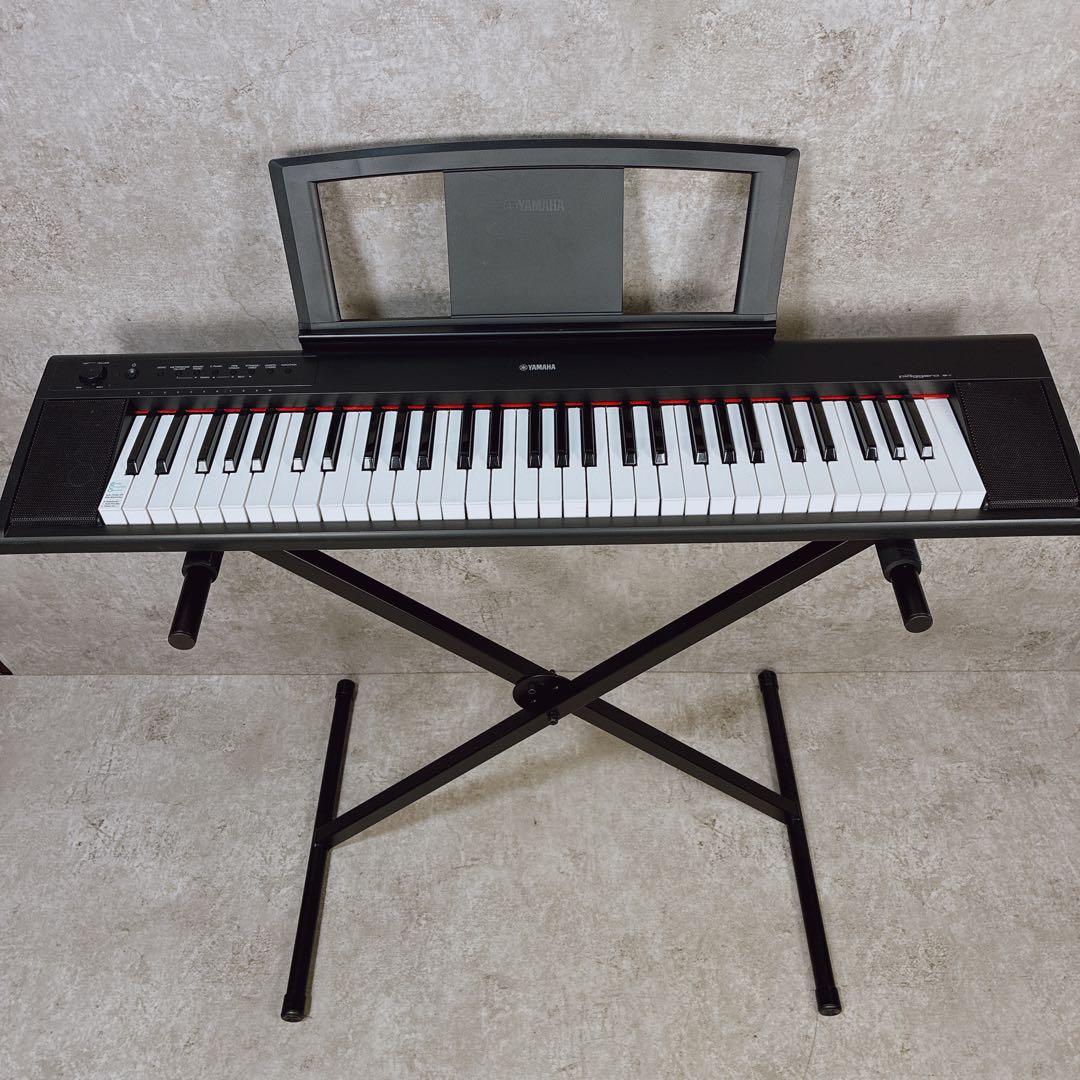 美品 YAMAHA ヤマハ 電子キーボード NP-11 スタンド ケース セット