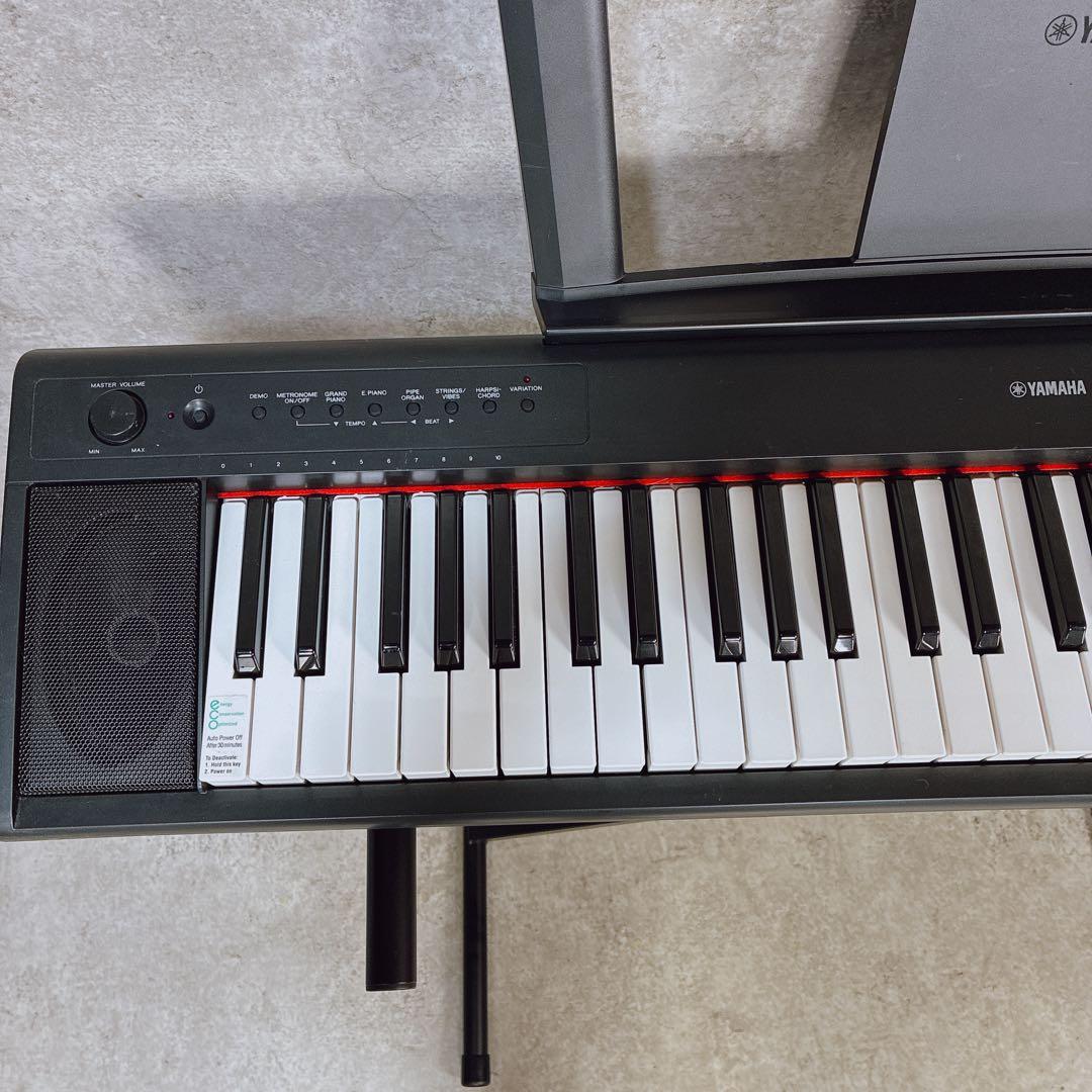 美品 YAMAHA ヤマハ 電子キーボード NP-11 スタンド ケース セット
