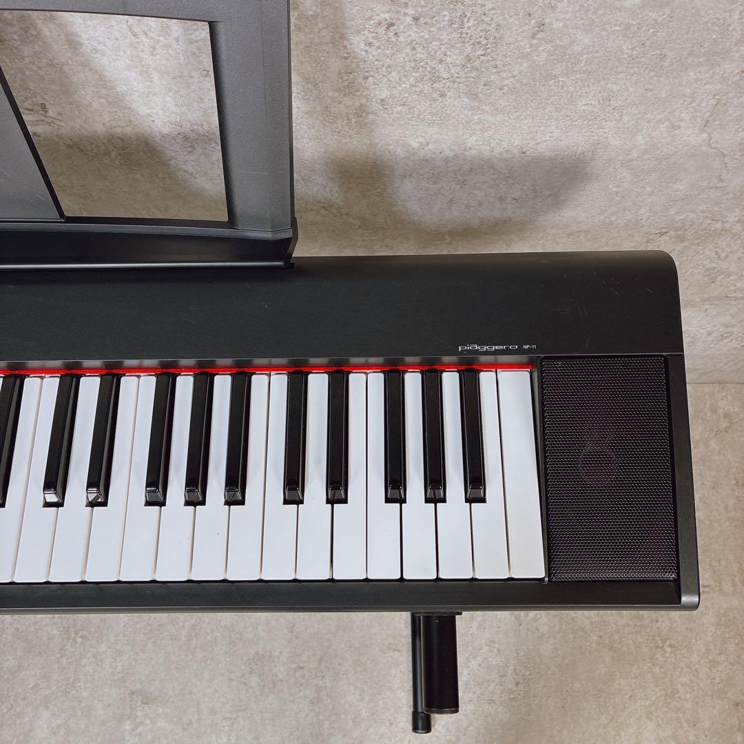 美品 YAMAHA ヤマハ 電子キーボード NP-11 スタンド ケース セット