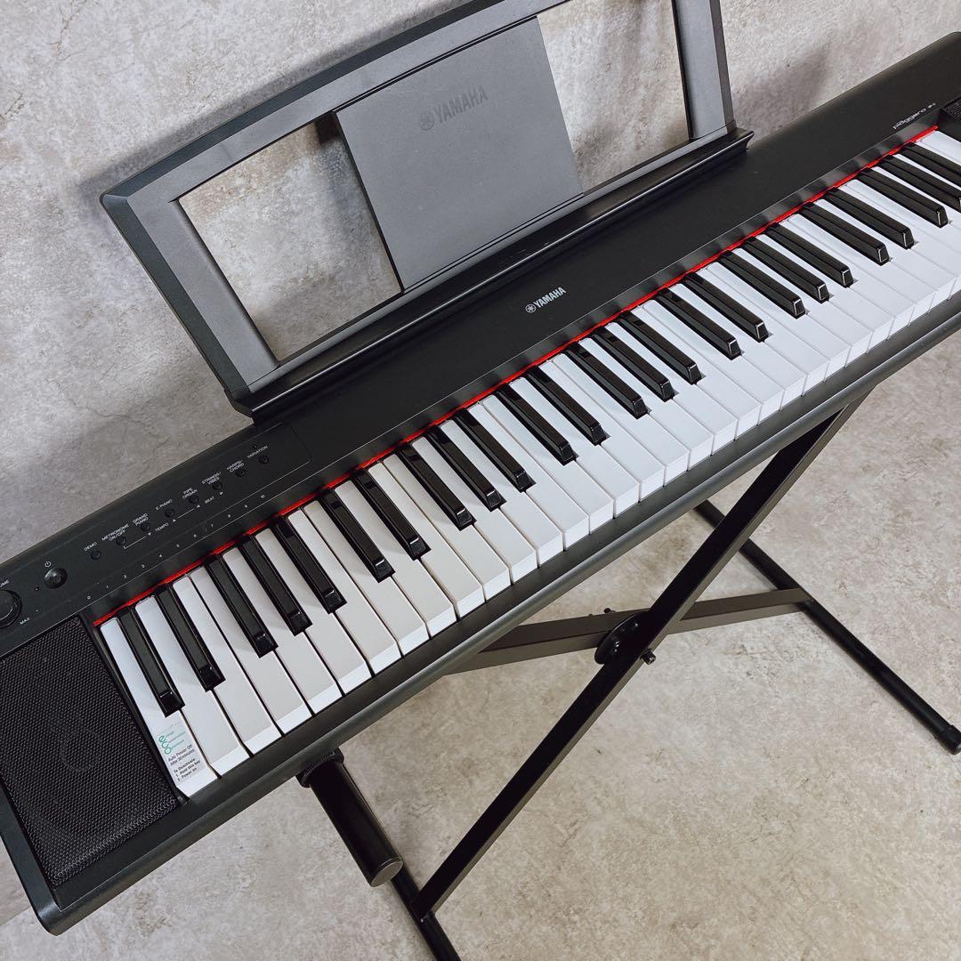 美品 YAMAHA ヤマハ 電子キーボード NP-11 スタンド ケース セット