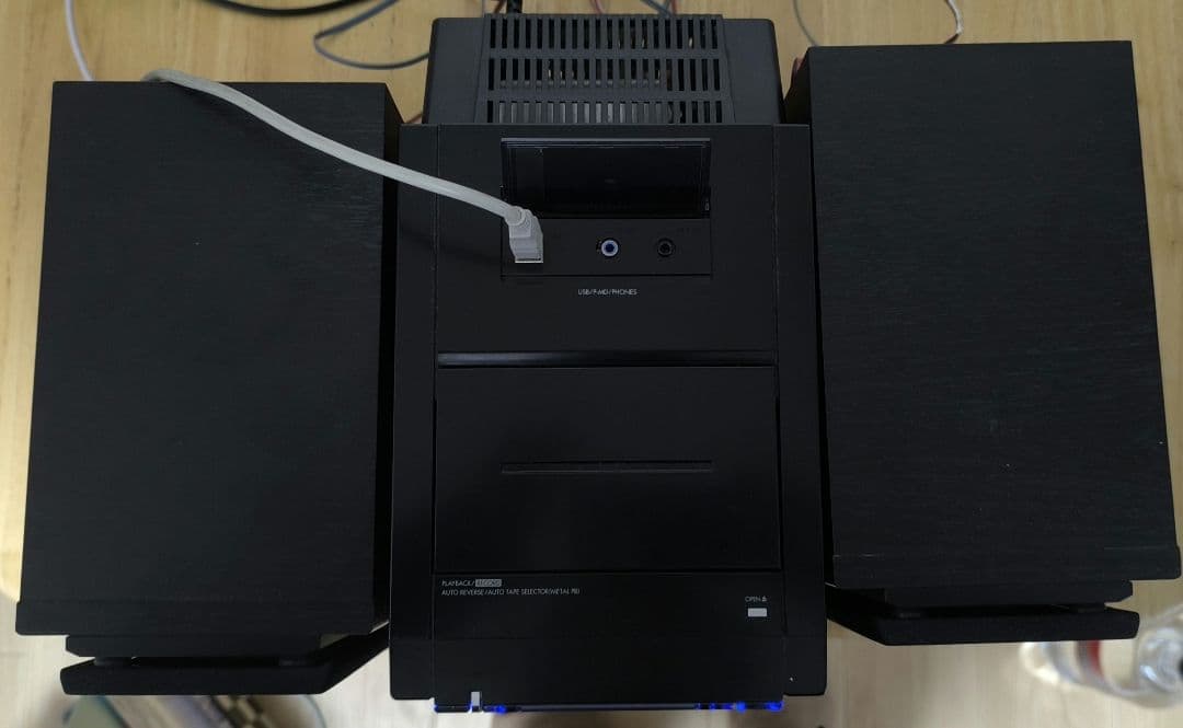 パナソニックMDコンポ　USBでPC音源再生可