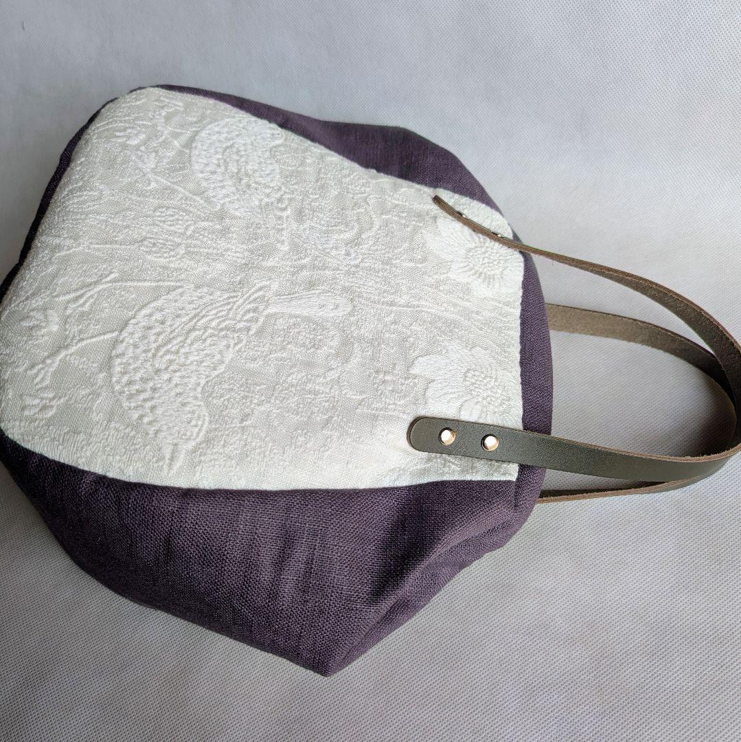 ハンドメイド　トートバッグ　いちご泥棒　刺繍　ウィリアムモリス