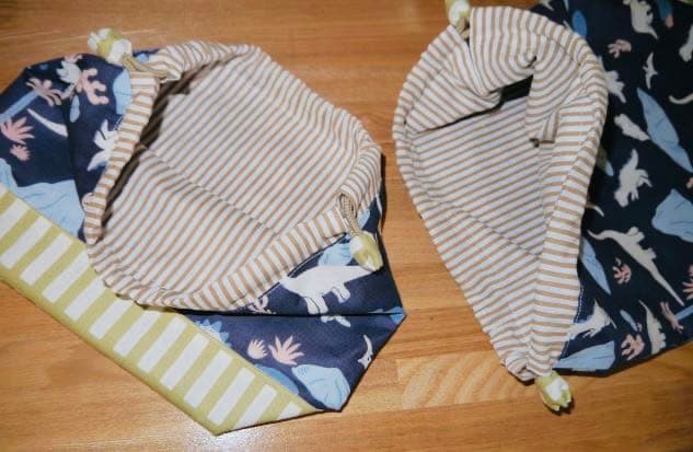 ⭐︎手縫いの名入れ刺繍入り⭐︎入園・入学グッズ４点セット　恐竜