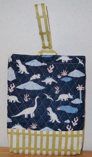 ⭐︎手縫いの名入れ刺繍入り⭐︎入園・入学グッズ４点セット　恐竜