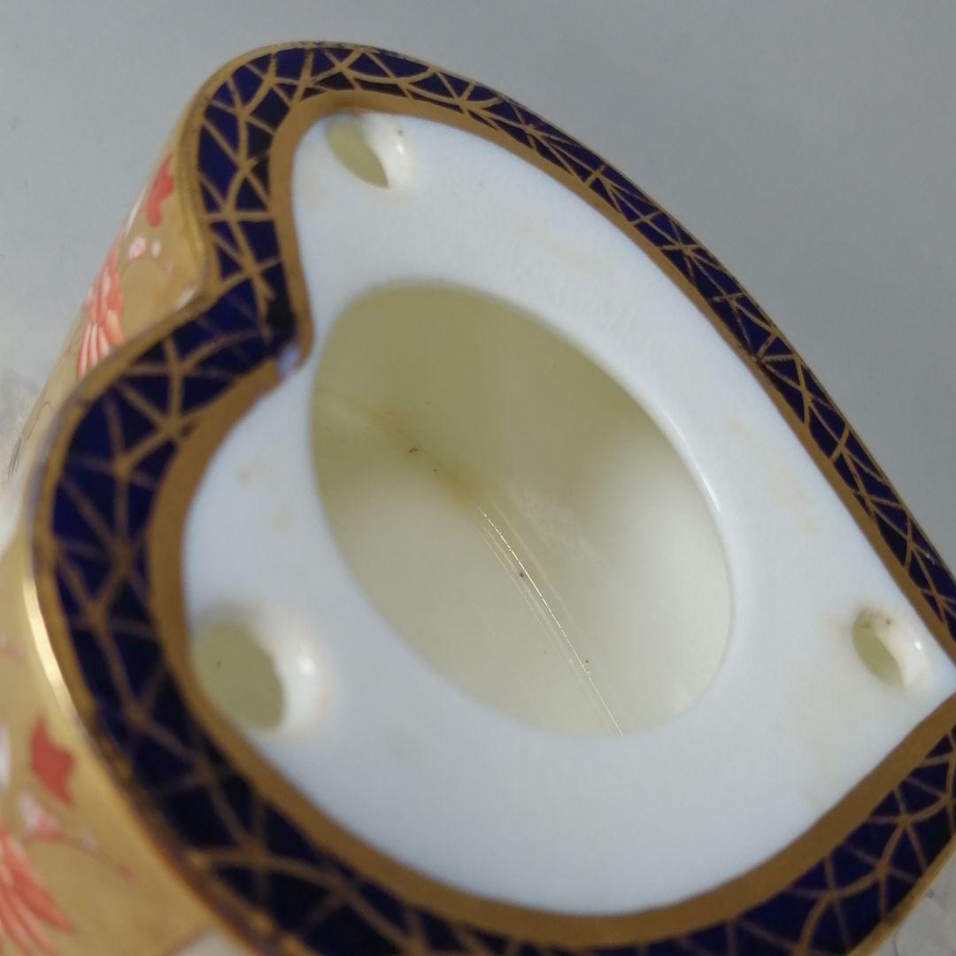 ウェッジウッド　アンティーク　モートロック　別注　金彩　キャンドルスタンド　希少