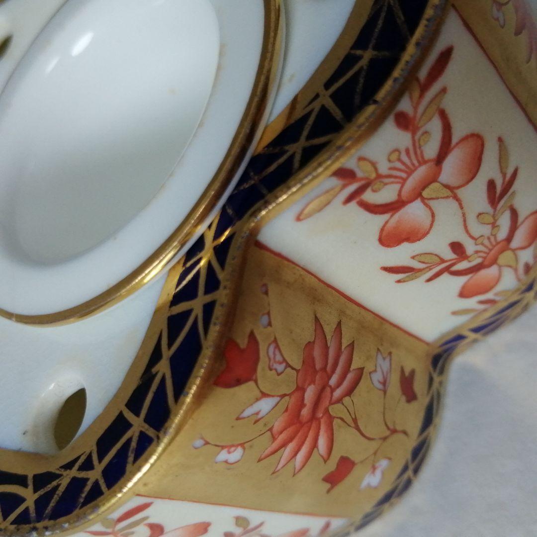 ウェッジウッド　アンティーク　モートロック　別注　金彩　キャンドルスタンド　希少