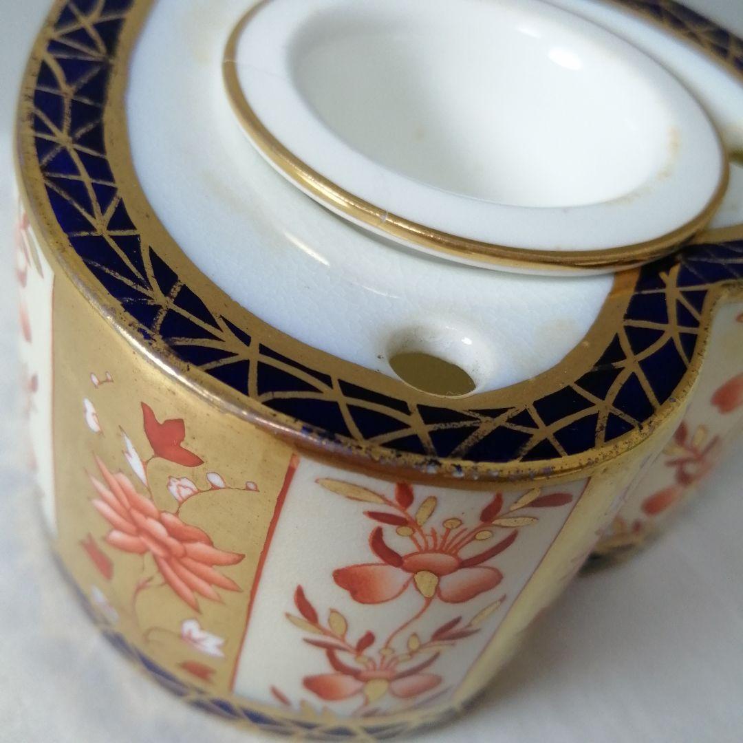 ウェッジウッド　アンティーク　モートロック　別注　金彩　キャンドルスタンド　希少