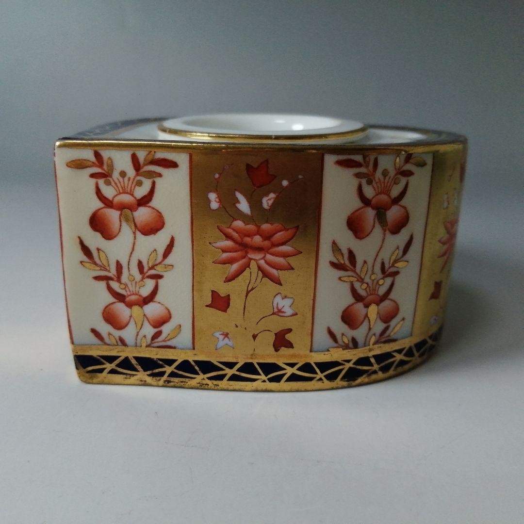 ウェッジウッド　アンティーク　モートロック　別注　金彩　キャンドルスタンド　希少