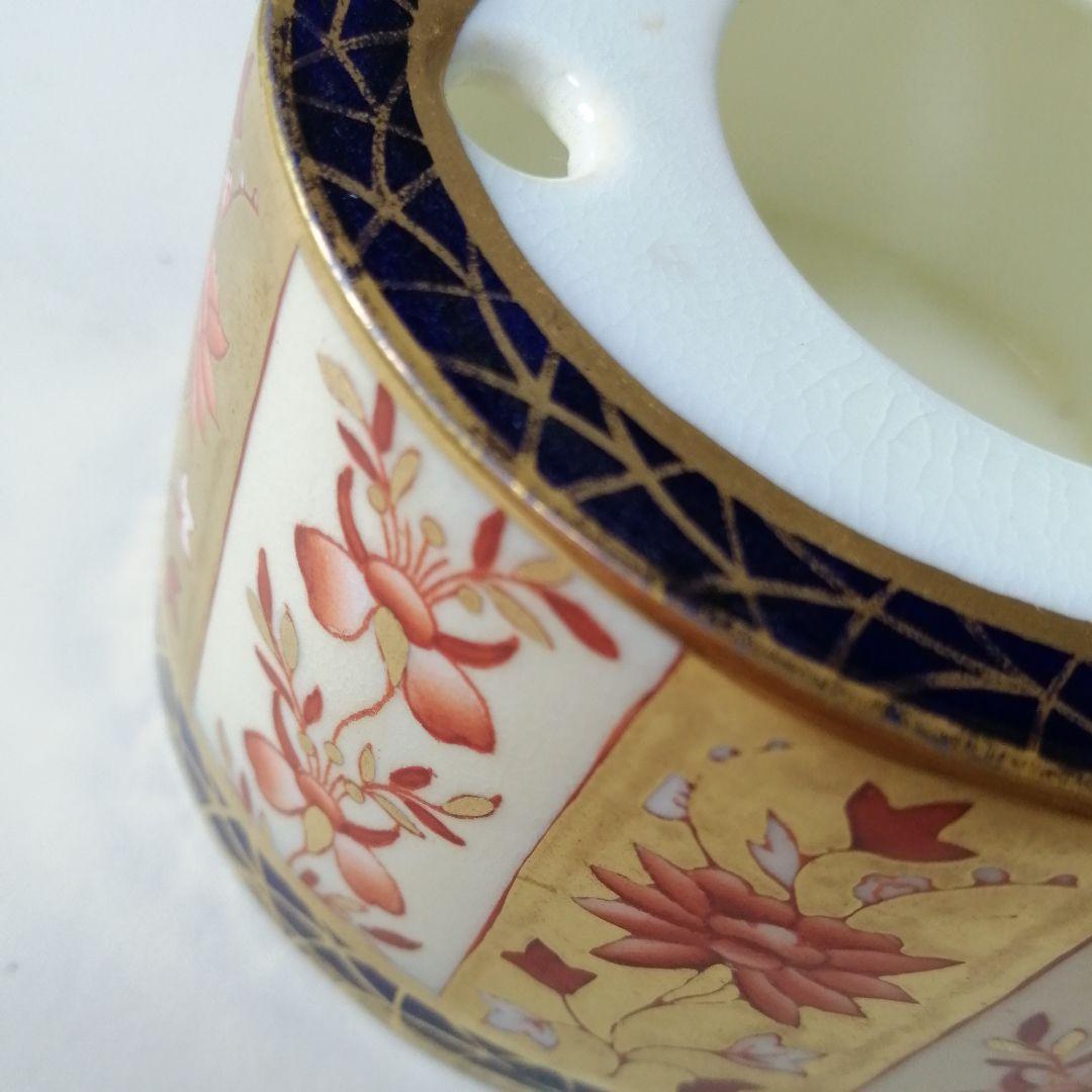 ウェッジウッド　アンティーク　モートロック　別注　金彩　キャンドルスタンド　希少