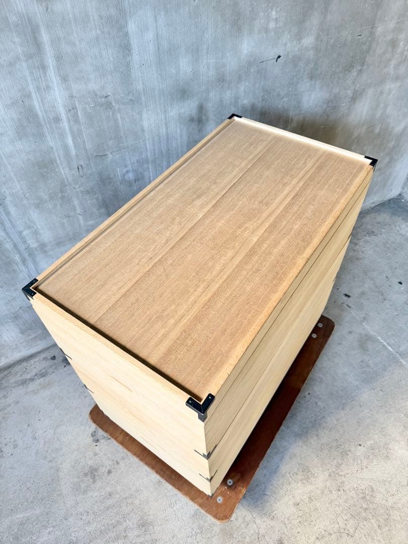 桐 衣装ケース 3段 キャスター付き 桐箱 桐ケース